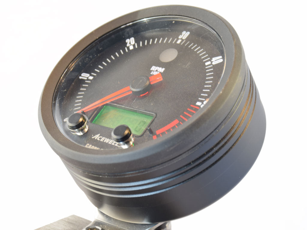 CA85 British Face Acewell 85mm diameter British Style analogue gauge with digital panel