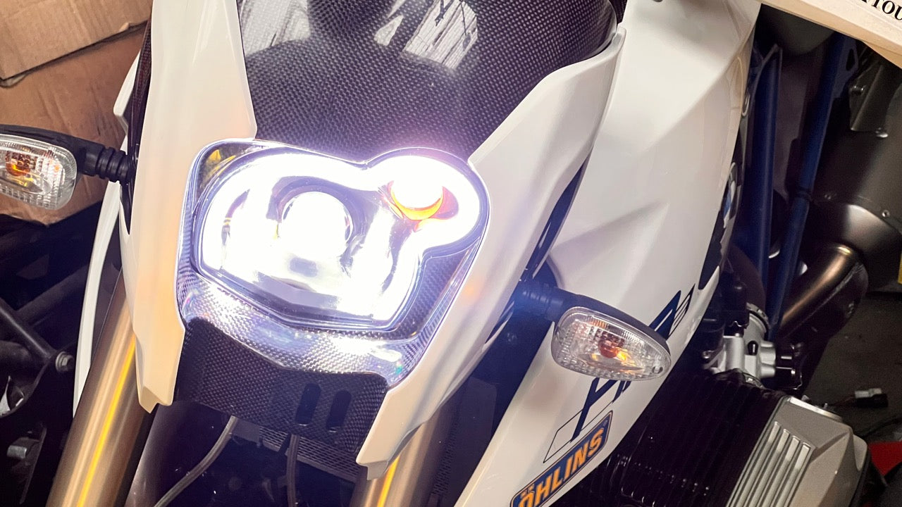 LED Headlight for BMW HP2 Megamoto MotoEquip LED Headlight for BMW HP2 Megamoto