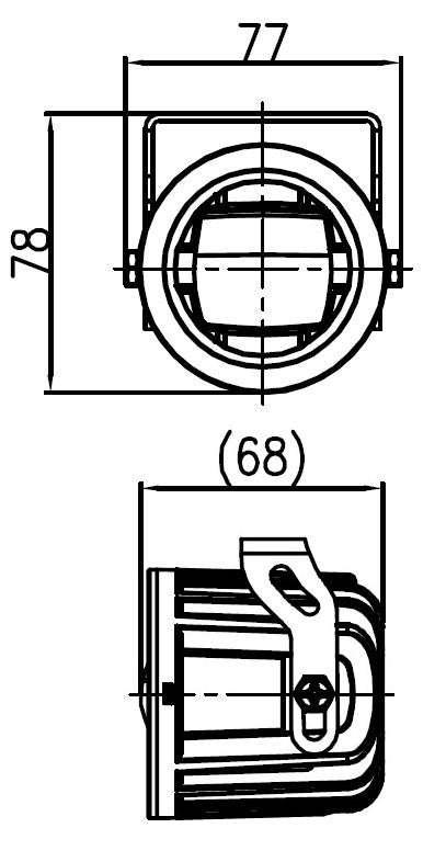 HL01B Jute Jute 70mm High Main Beam LED headlight
