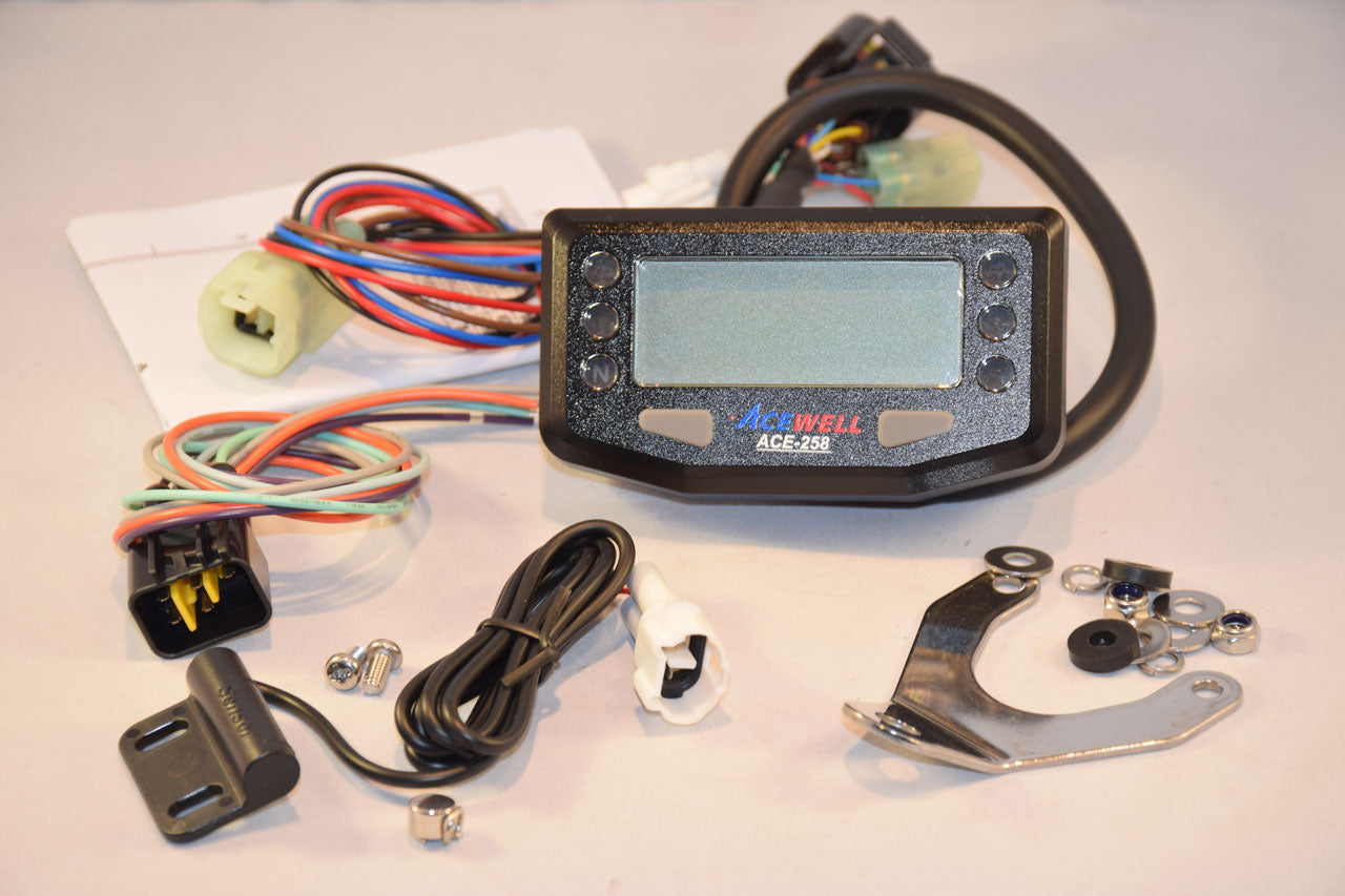 ACE-258 Acewell Digital display - Speedometer, 6 warning lamps