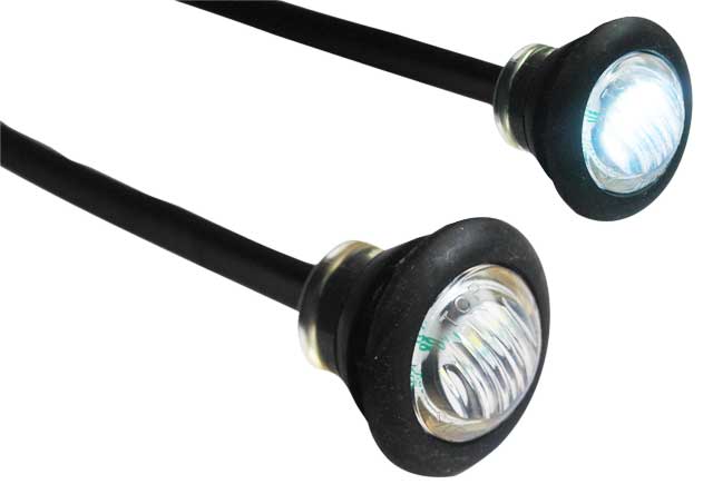 QT-FMR-WHT MotoEquip 20mm Rubber Flush Mount Sidelight