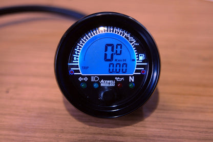 MD52-253 Acewell 52mm Round Speedometer with Tachometer