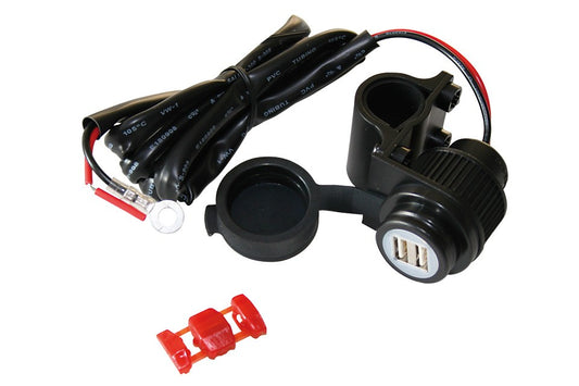 QT-USB1 MotoEquip Flush mount USB double power socket