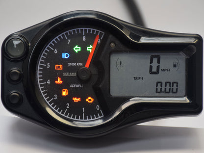 ACE-6456 Acewell High Performance Speedometer analogue RPM to 9000