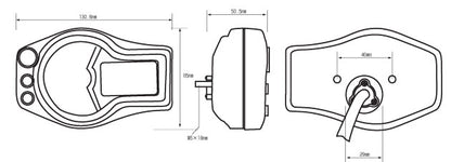 ACE-6456 Acewell High Performance Speedometer analogue RPM to 9000