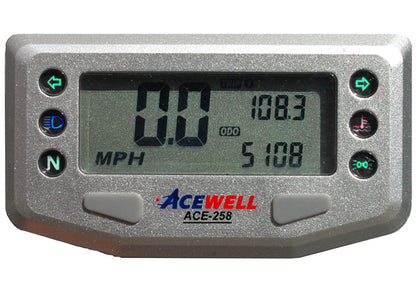 ACE-268 Acewell Digital display - Speedometer, Warning lamps, RPM, Temperature