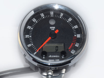 CA85 British Face Acewell 85mm diameter British Style analogue gauge  with digital panel