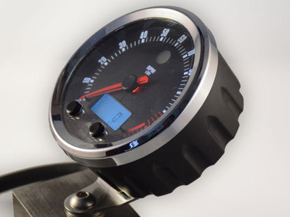 CA85 British Face Acewell 85mm diameter British Style analogue gauge  with digital panel