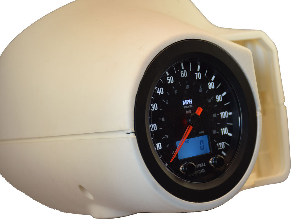 CA85 BMW R80-R100-GS Plug-and-Play Acewell 100mm diameter speedometer to fit BMW R80 R100 GS G/S Plug and Play