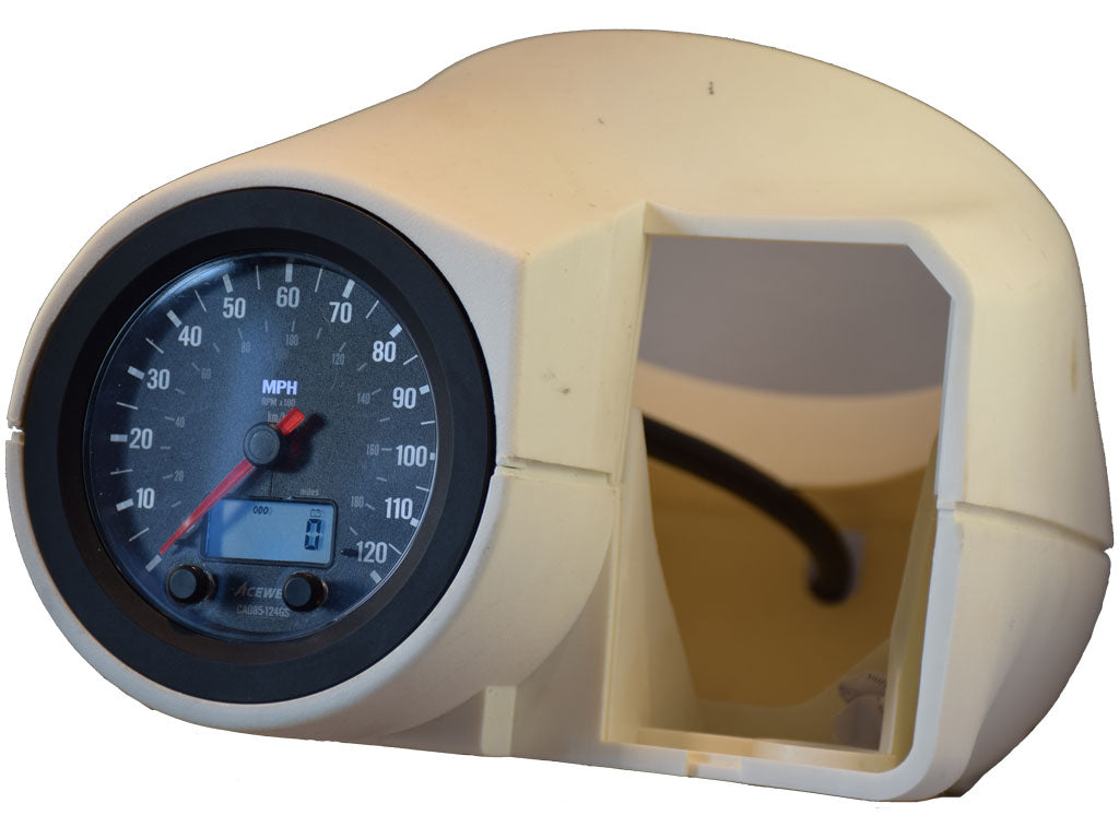 CA85 BMW R80-R100-GS Plug-and-Play Acewell 100mm diameter speedometer to fit BMW R80 R100 GS G/S Plug and Play