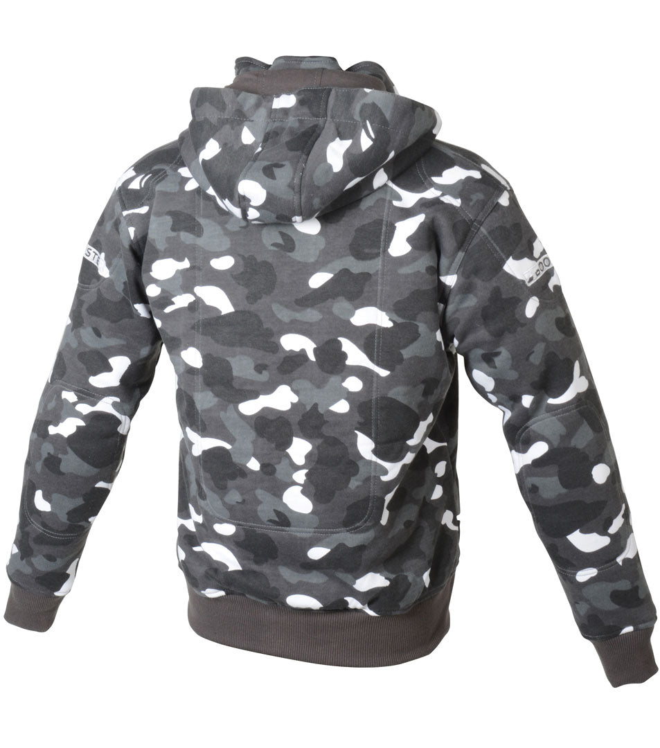 Booster Core Grey camo Kevlar Hoodie MotoEquip Booster Core Grey-White Camo Kevlar Hoodie 824