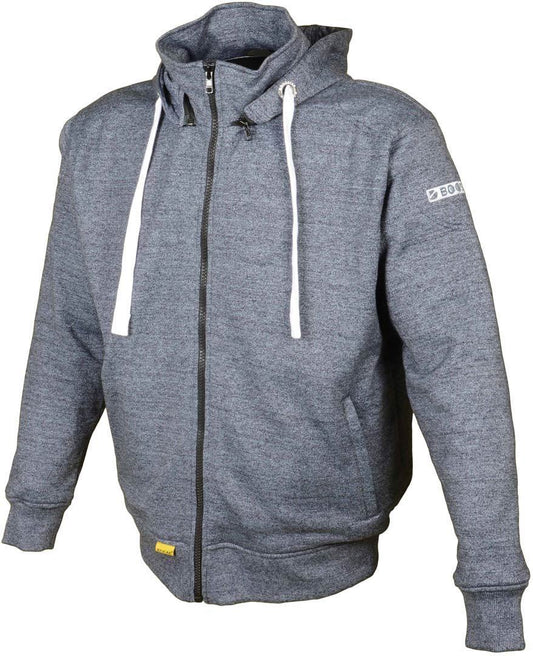 Booster Core Grey Kevlar Hoodie MotoEquip Booster Core Grey Kevlar Hoodie 555