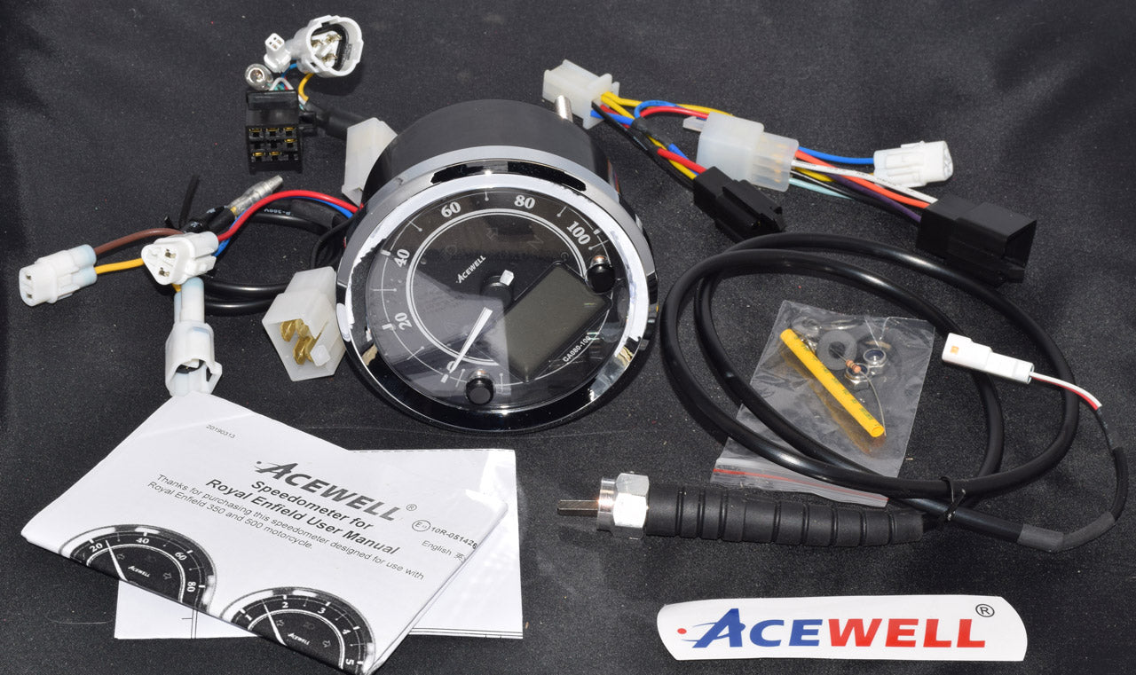 CA80-100RE Acewell Plug and play speedometer Royal Enfield 350 / 500