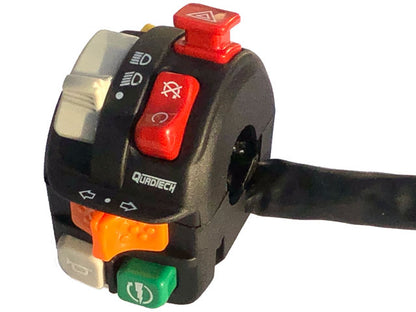 QT-HS-HD1080 Quadtech Replacement Left switch for ATVs as used OEM by Can-Am and Polaris