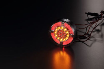 QT-BT09 MotoEquip Round 80mm LED Multifunction rear light