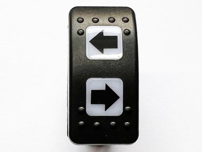 AES-083-LR Quadtech Rocker indicator on-off-on switch (8 pin)