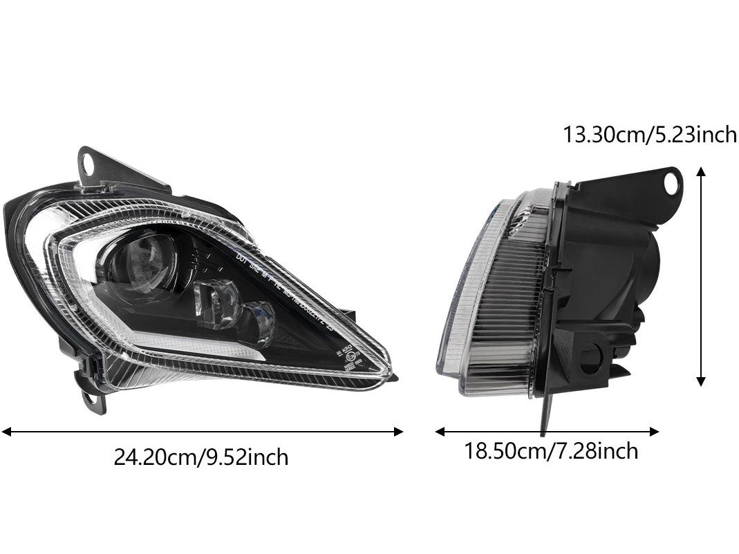 QT-HLYF Quadtech Yamaha Raptor YFM700R YFZ450R Headlights