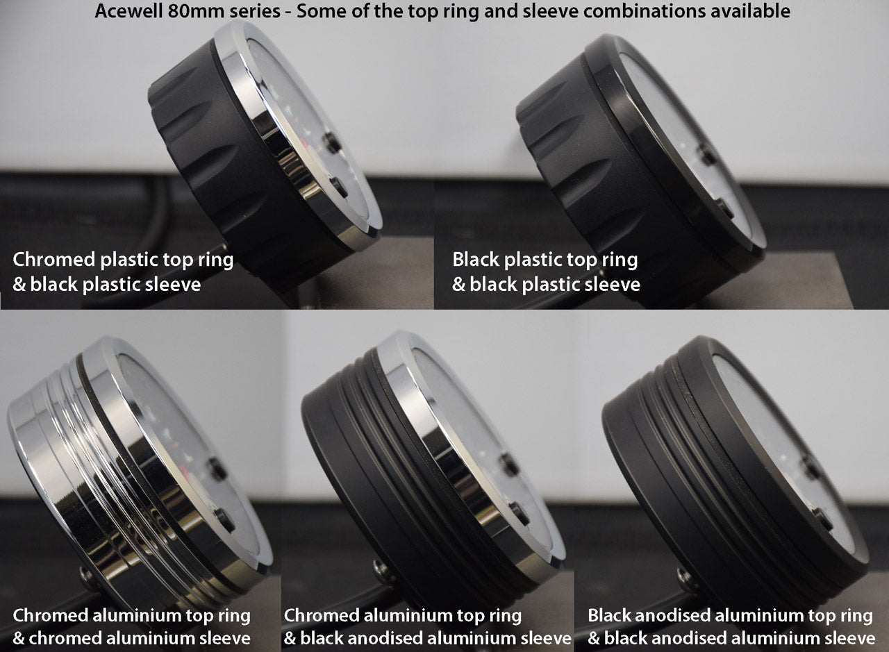 CA80-KBSI Acewell 80mm diameter speedo and RPM  K1 K75 K100 K1100 plug and play