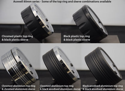 CA80-KBSI Acewell 80mm diameter speedo and RPM  K1 K75 K100 K1100 plug and play