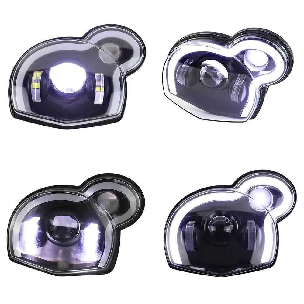 G650HL MotoEquip LED Angel Devil Headlight for G650X G650GS Serato