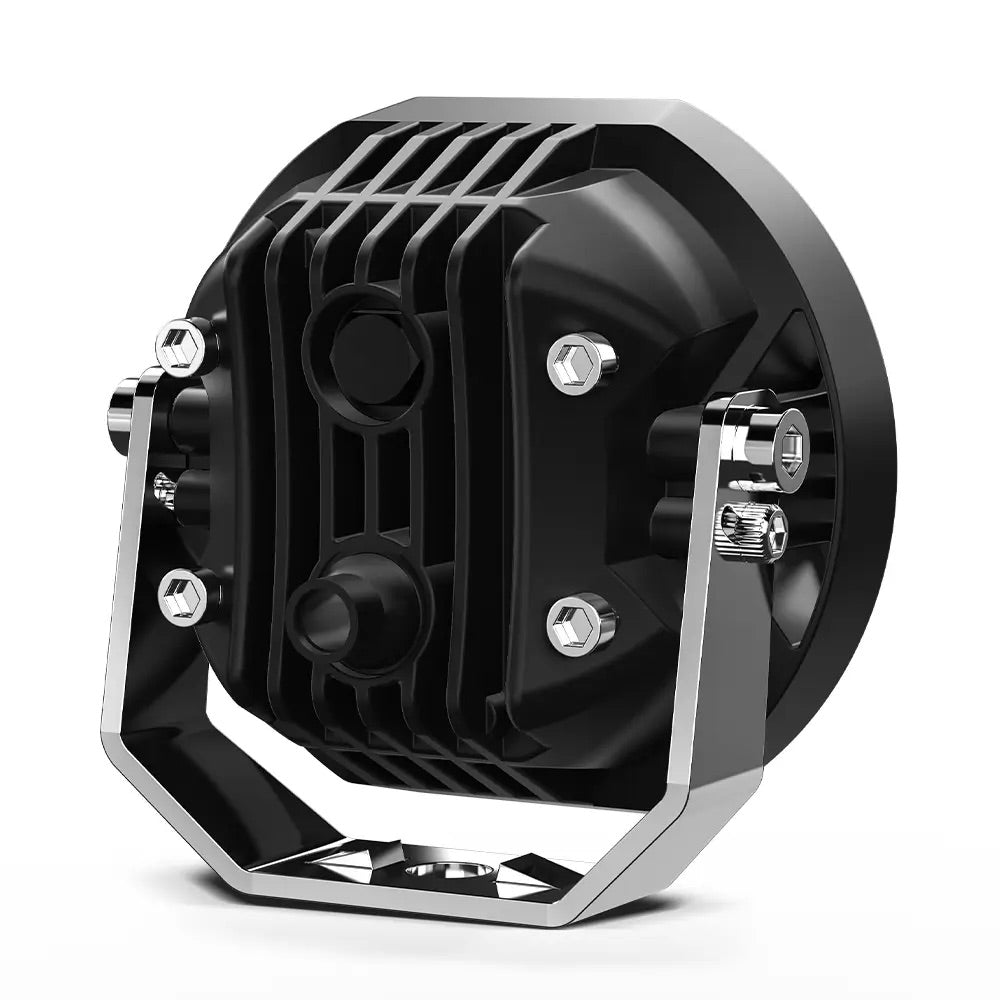 ME-X4DL-White MotoEquip Motoequip X4 - 4 inch driving light with white X DRL