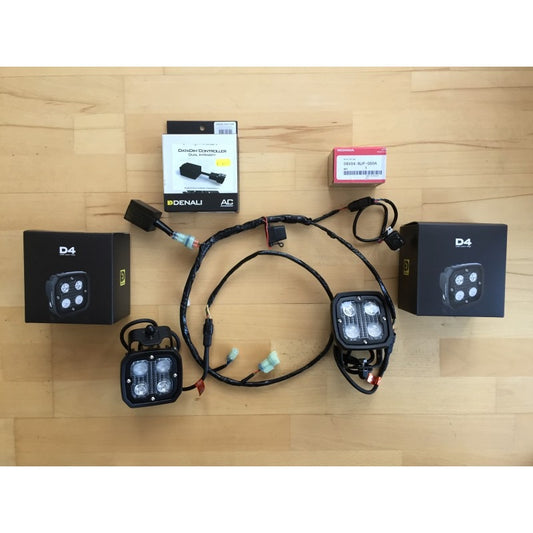 CRF1000L-DENALI-D4-KIT  Plug and play Denali D4 Aux lighting kit for Honda CRF1000L Africa Twin